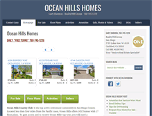 Tablet Screenshot of oceanhillshomes.com